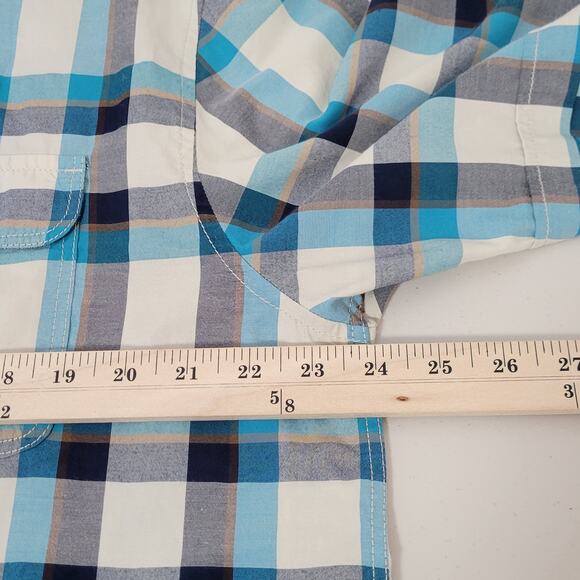 Vans‎ Off the Wall Mens XXL Button Up Short Sleeve Plaid - Picture 5 of 6